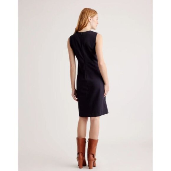 Quince Ultra-Stretch Ponte Sleeveless Dress Navy Small NWT - Picture 9 of 9
